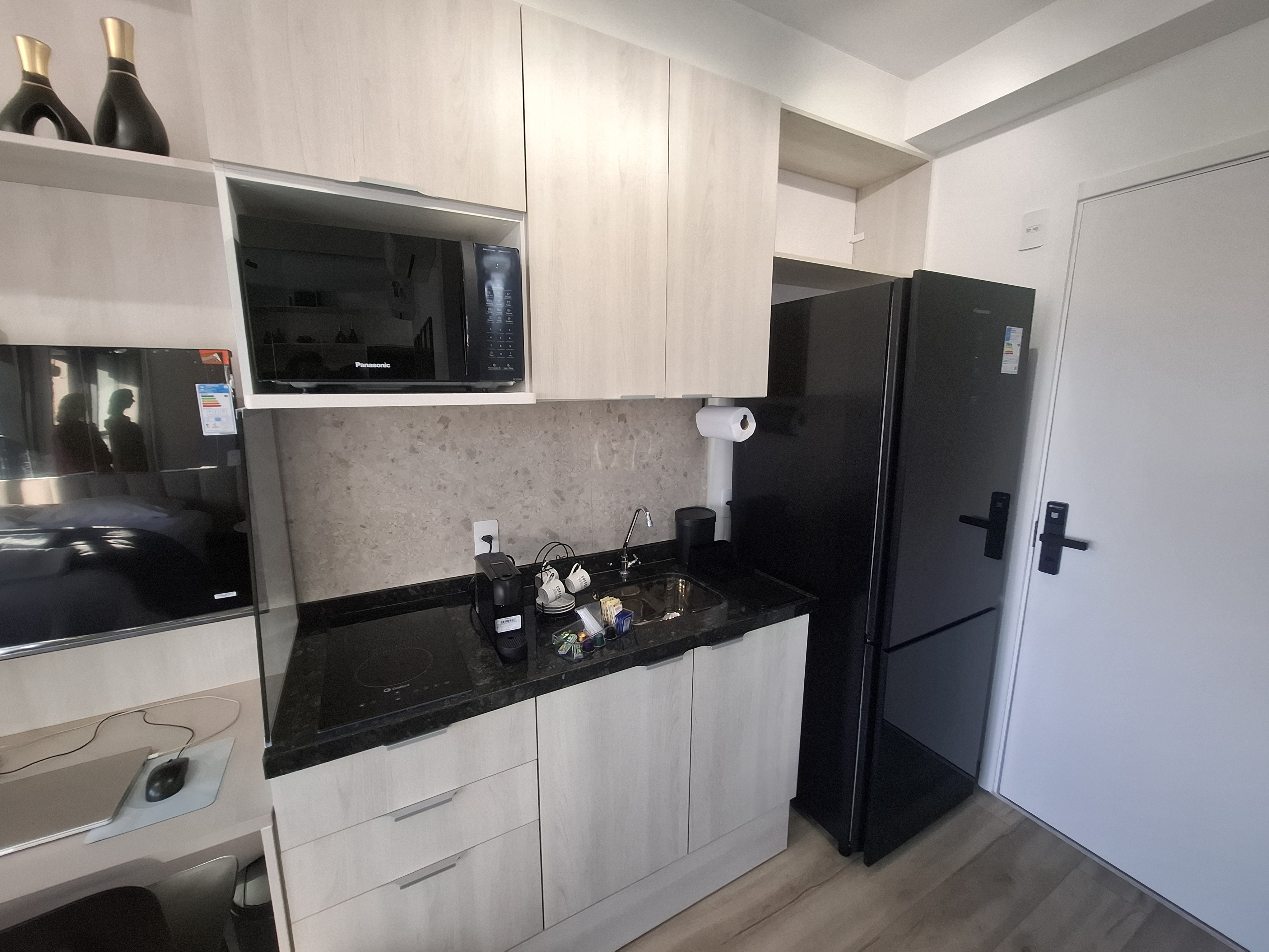 Cozinha completa do studio