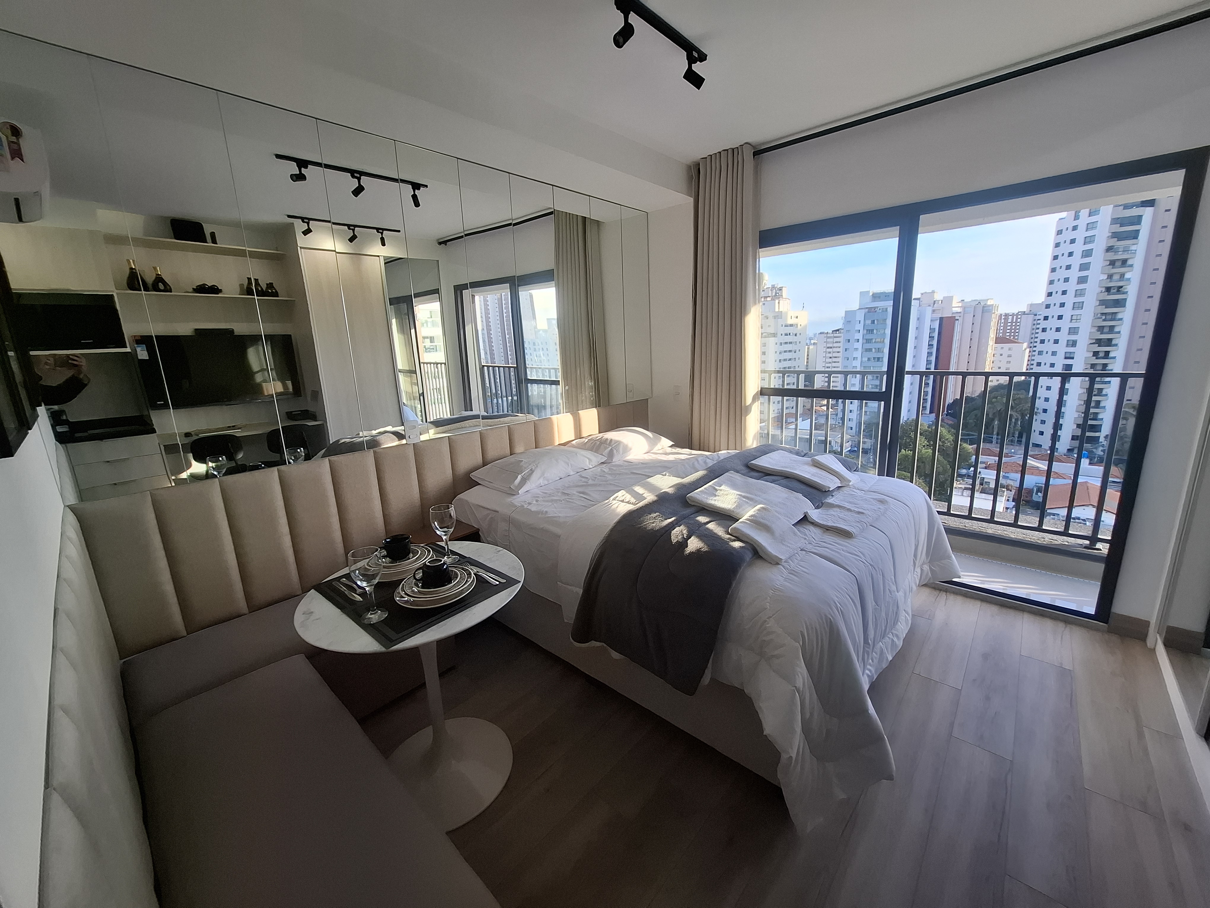 Vista panorâmica do studio